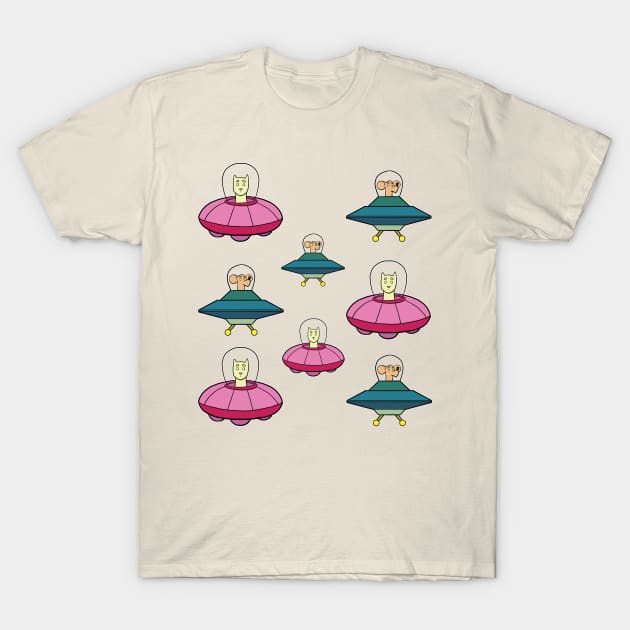 Pets in Space T-Shirt by YoungCannibals